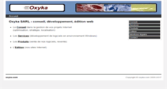 Desktop Screenshot of oxyka.com